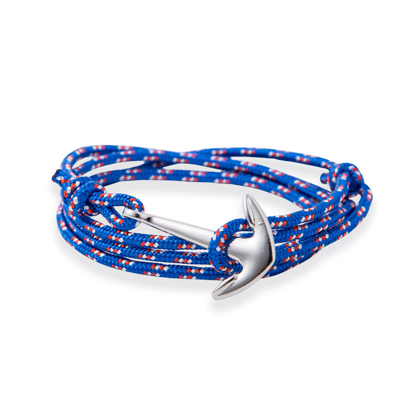 Anker-Armband JESKE Blau Maritim mit silbernem Anker