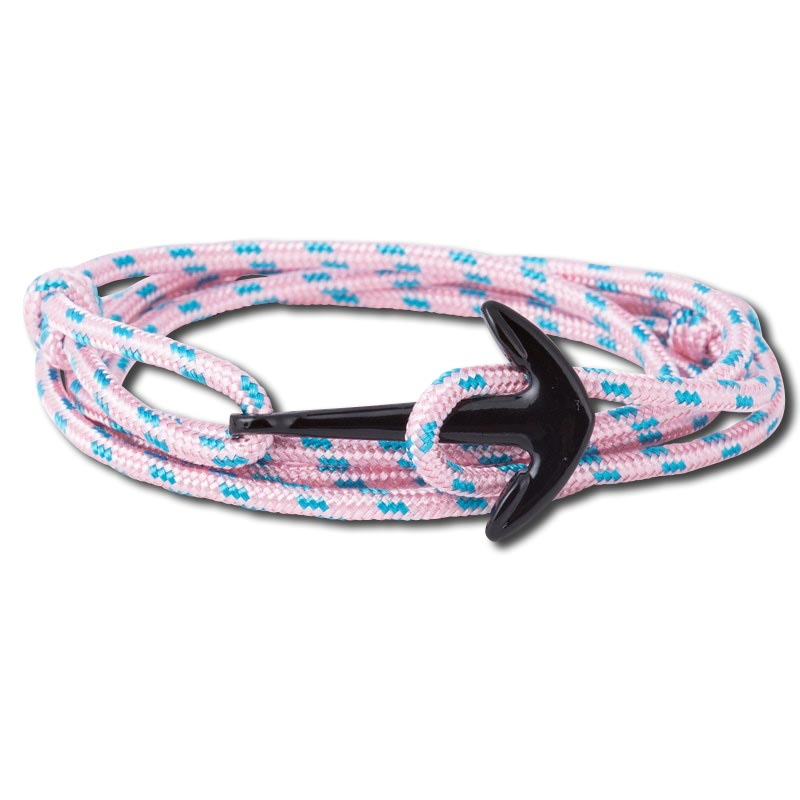 Anker-Armband JESKE Pink Maritim mit schwarzem Anker